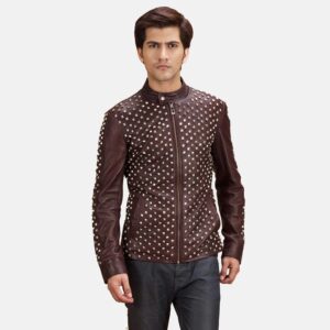 The 'Maverick' Studded Leather Jacket