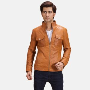 The 'Palermo' Utility Leather Jacket
