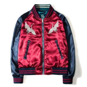 The 'Crimson Crane' Reversible Sukajan Jacket