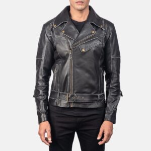 The 'Outlaw' Quilted Vintage Brown Leather Jacket