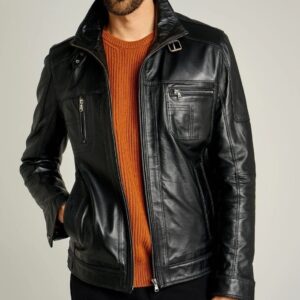 The 'Outrider' Multi-Pocket Casual Leather Jacket