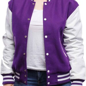 The 'Amethyst' Classic Varsity Jacket