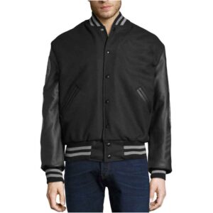 The 'Bordeaux' Classic Varsity Jacket