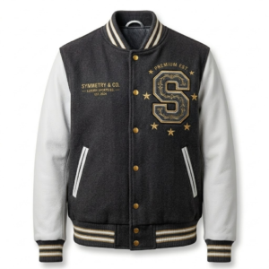The 'Symmetry 1923' Luxury Sports Varsity Jacket